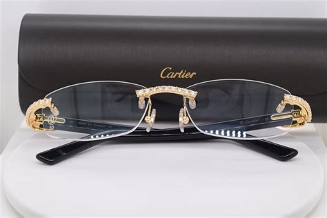 cartier diamonds glasses|vintage cartier glasses with diamonds.